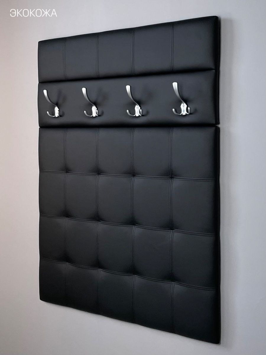 Вешалка настенная экокожа в прихожую (65 фото)