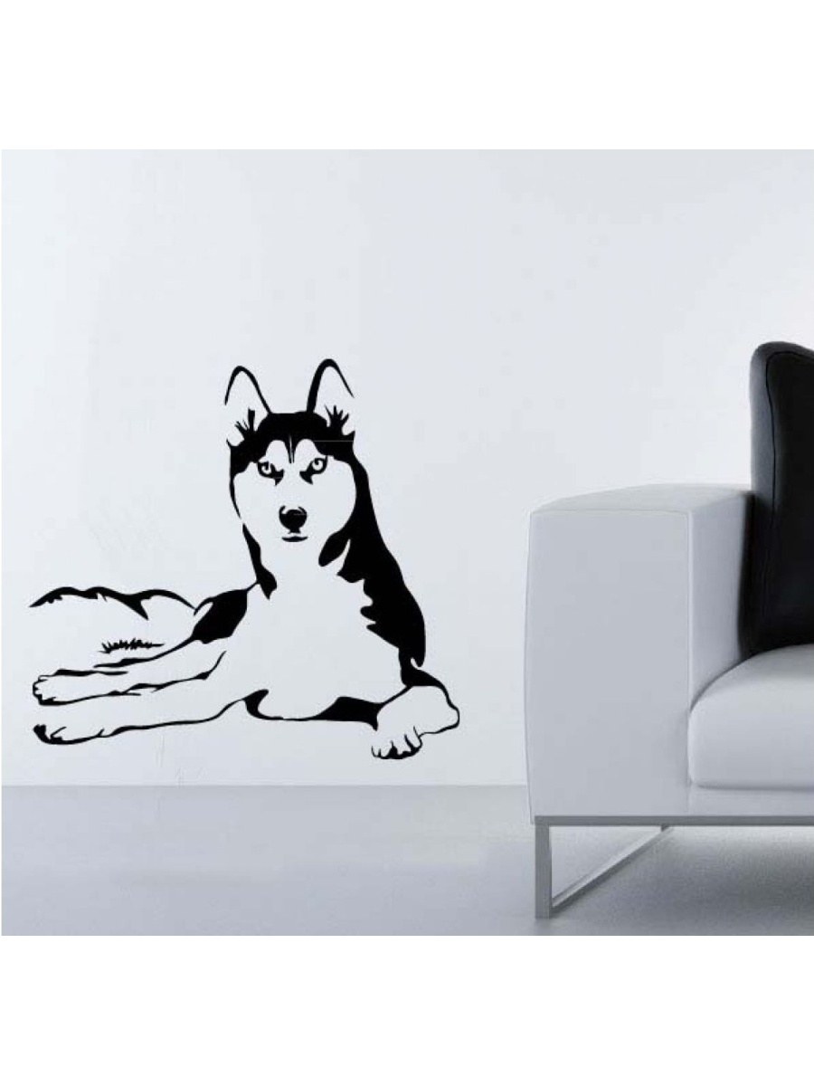 Наклейка на двери от собак