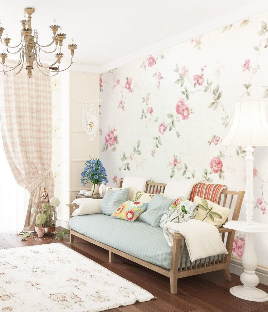 Стены в стиле Прованс