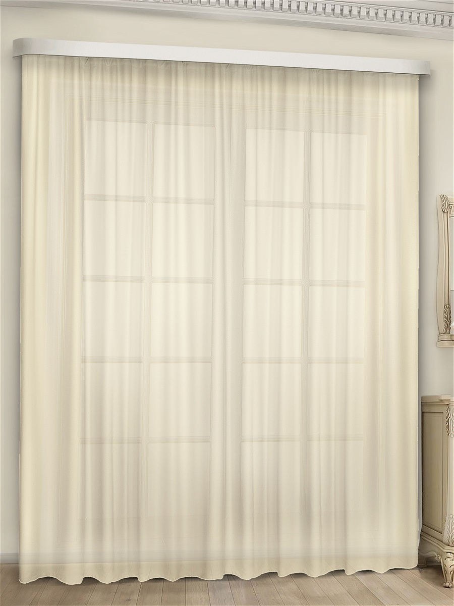 Шторы из вуали шампань