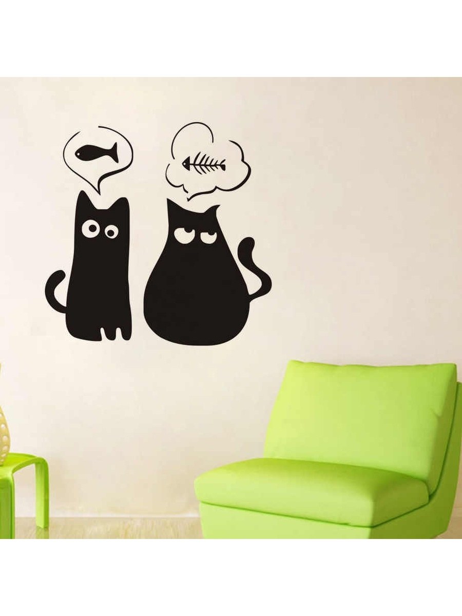 Смешные наклейки на стену