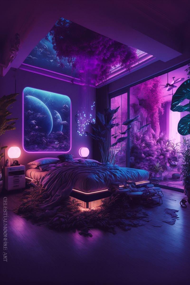 Космическая спальня (71 фото)