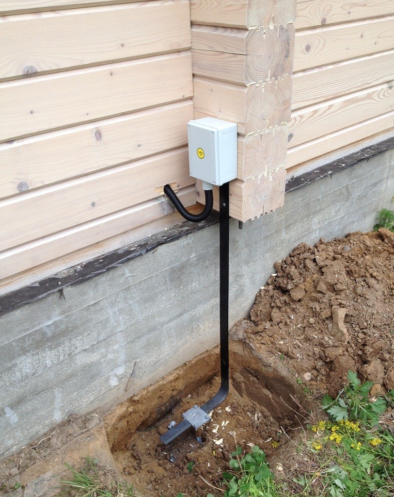 Кабель к контуру заземления