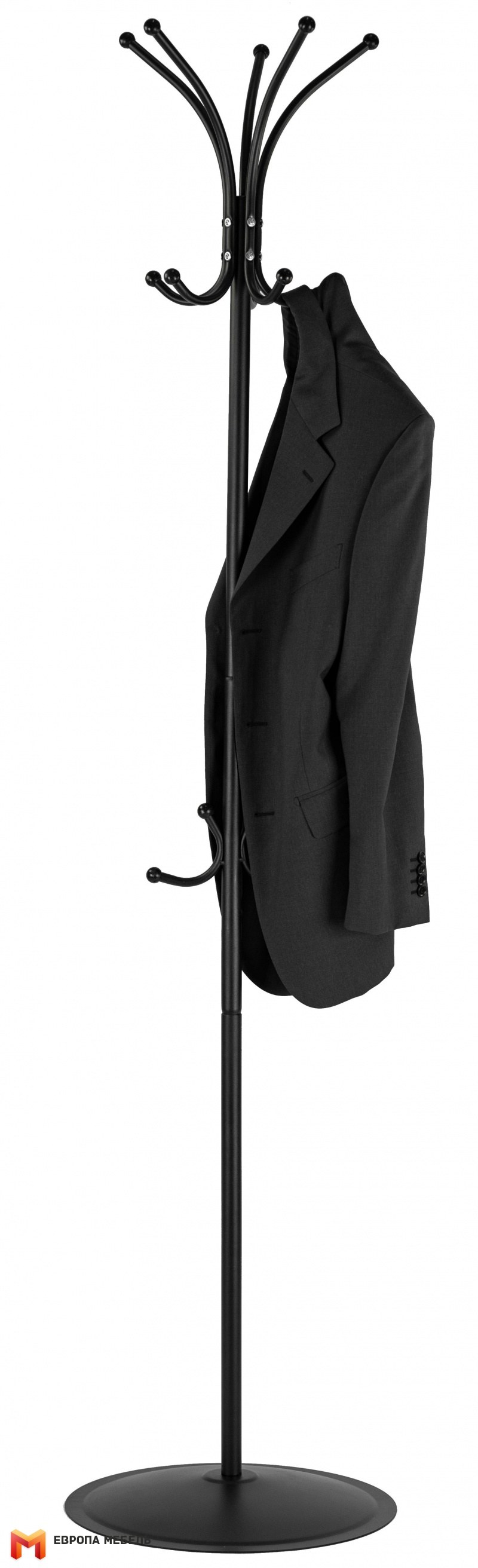 Вешалка напольная Пико 4 металлик
