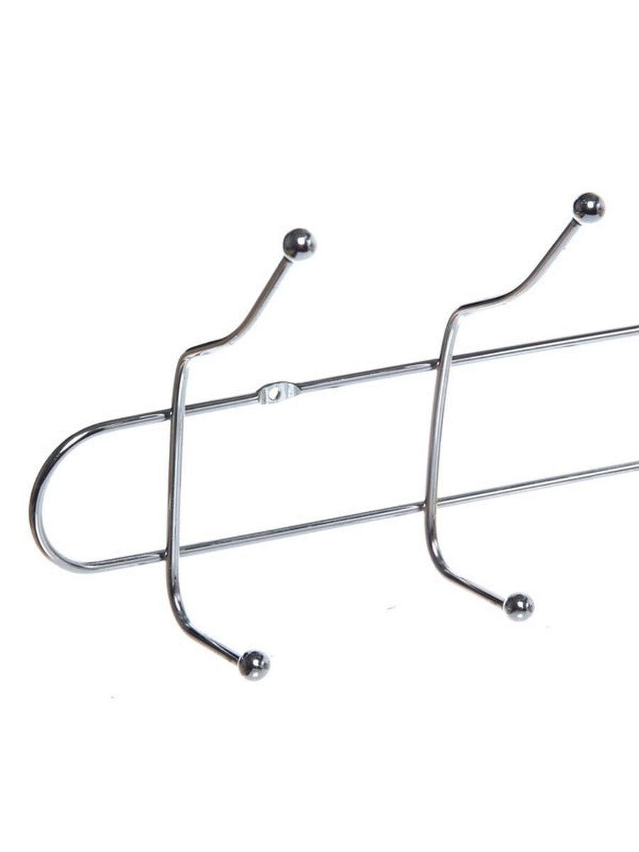Вешалка д/одежды 5 крючков (51*23,9*см) хром 6/6 (60189)