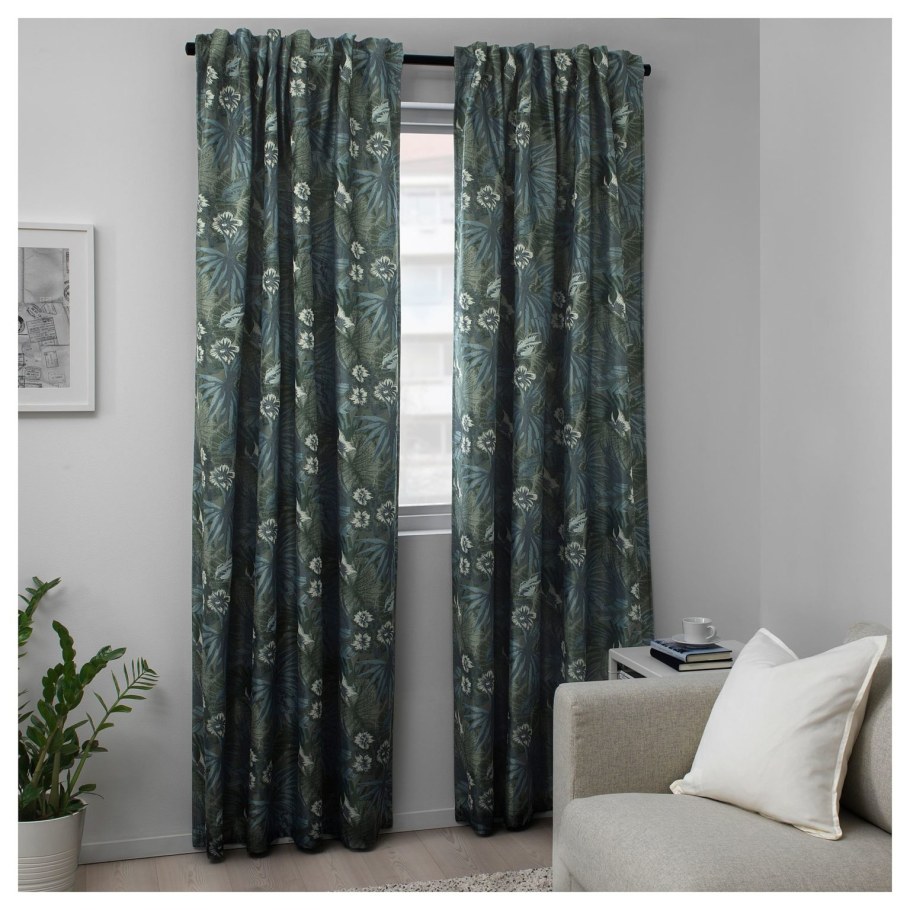 Торгерд гардины 1 пара синий зеленый