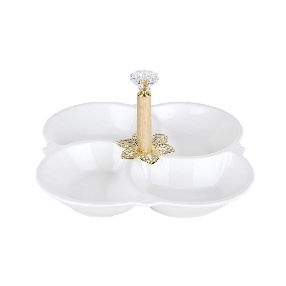 Менажница 4-х секционная коралл