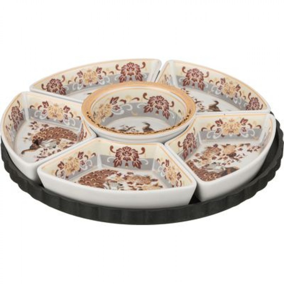 Менажница 6-тисекционная диаметр=25 см высота=5 см Lefard (69-2332)
