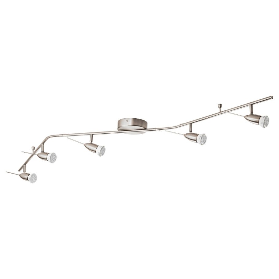 ХУСИНГЕ потолочная шина, 5 софитов, никелированный