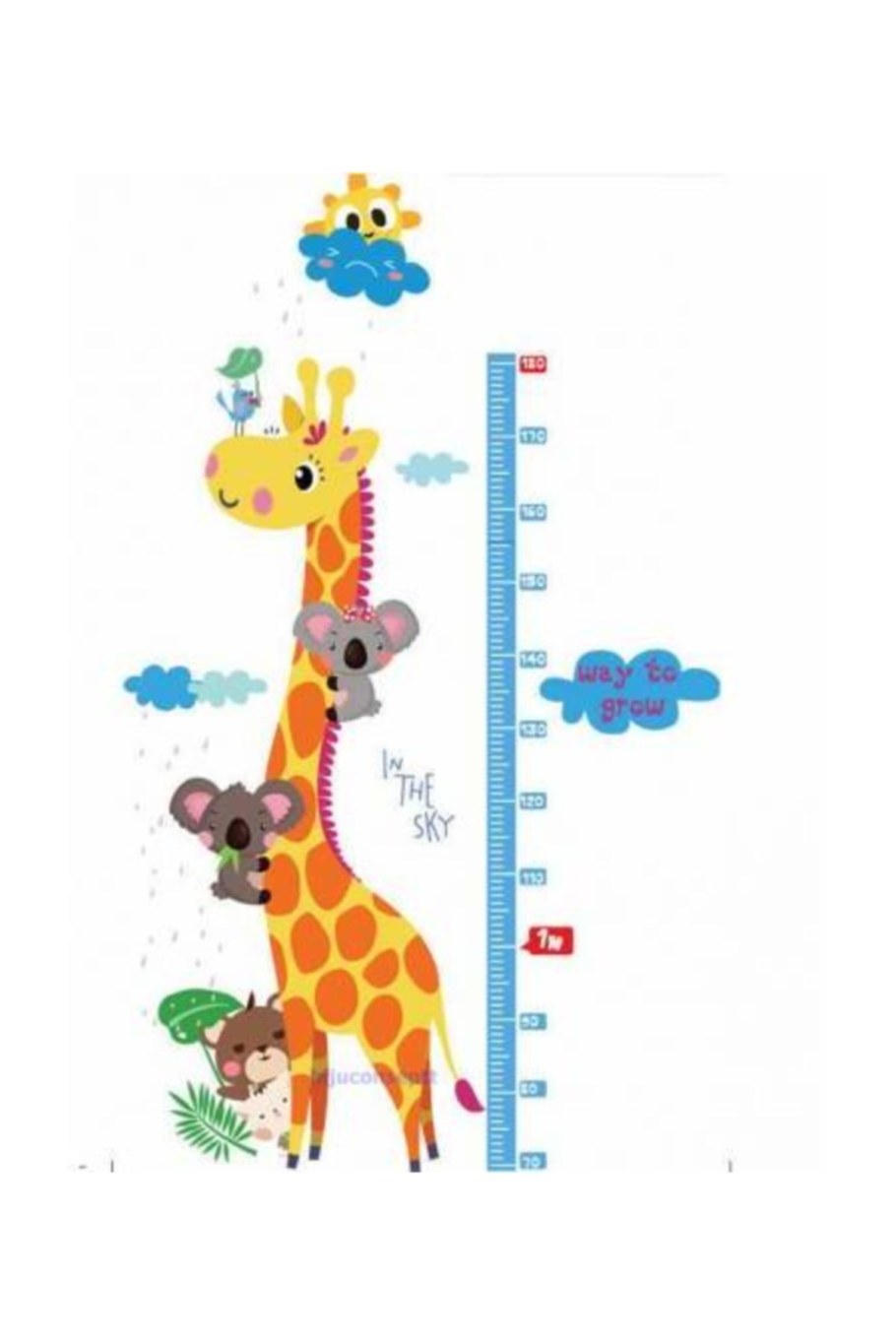 Наклейка измеритель роста