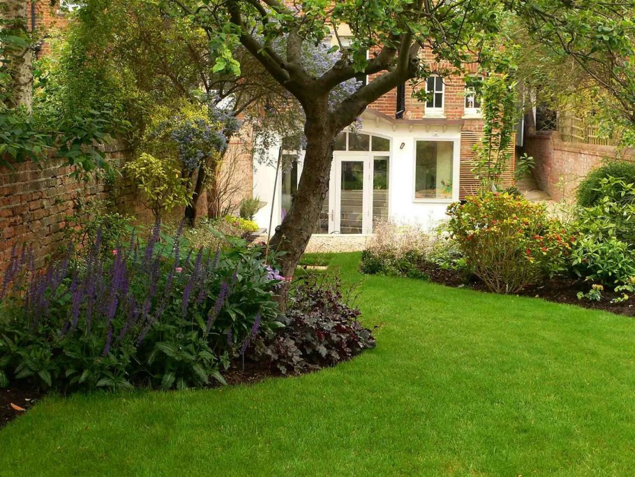 Визуальное расширение сада ландшафт