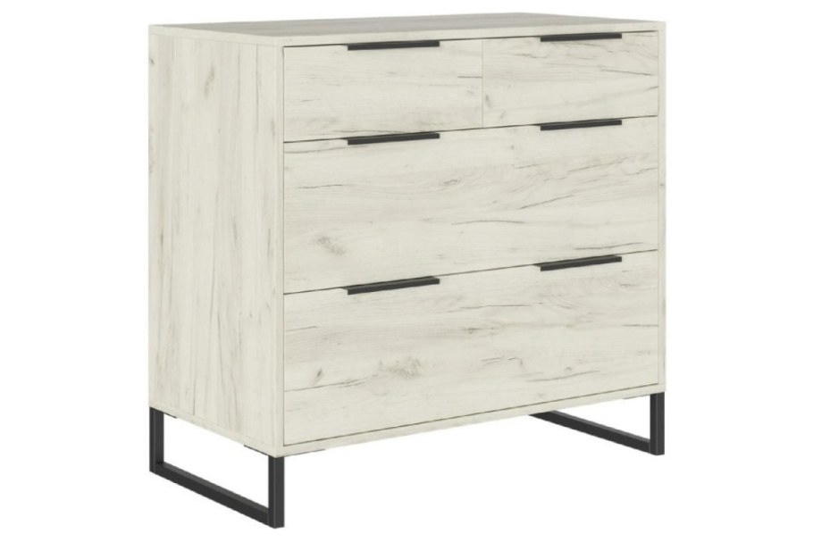 Комод "лофт" км-001 (дуб крафт золотой)