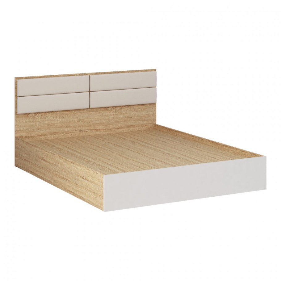 Кровать Норд 160 дуб сонома-белый