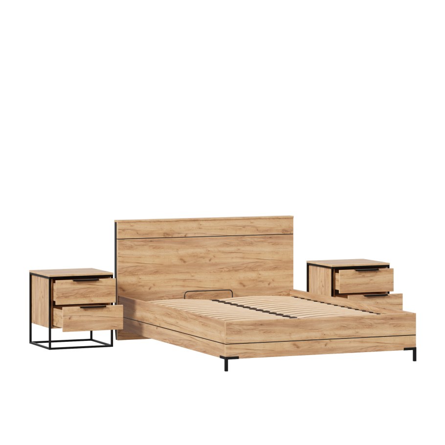 Спальня Норд дуб золотой