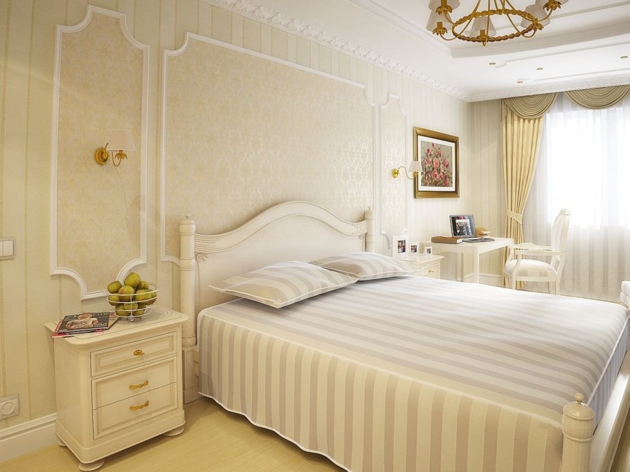 Лепнина в спальне