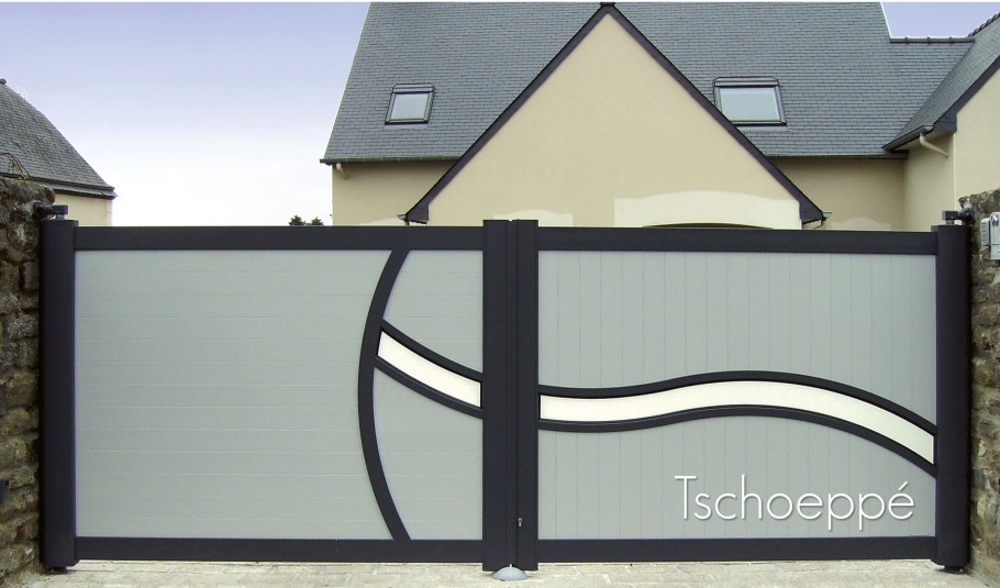 Входная калитка хайтек