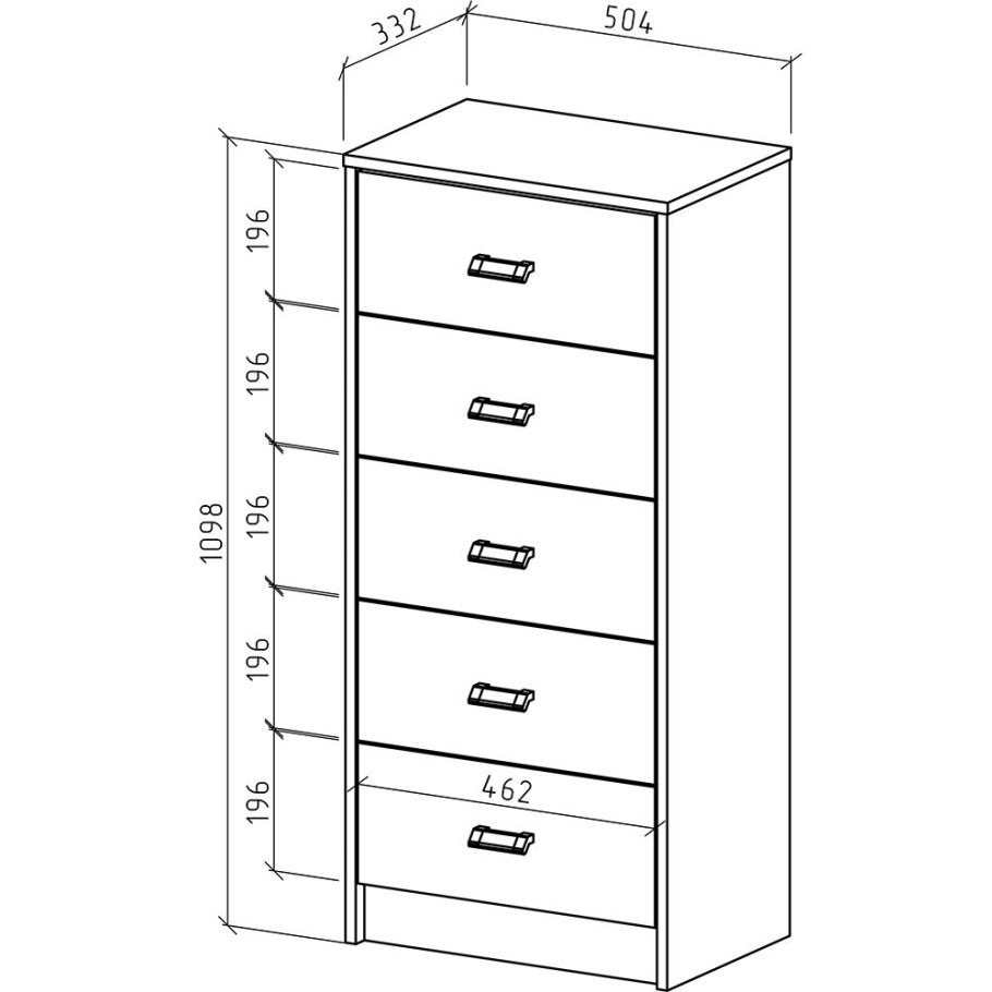 Комод слим-9