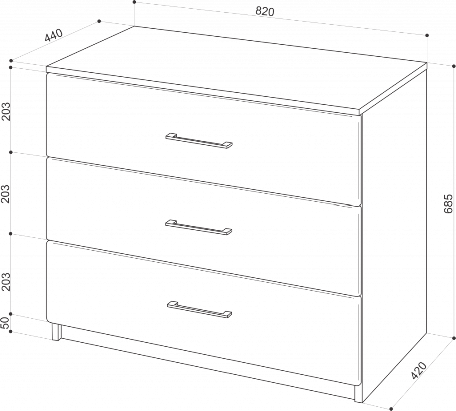 Комод Promtex Lotto Sonte 3