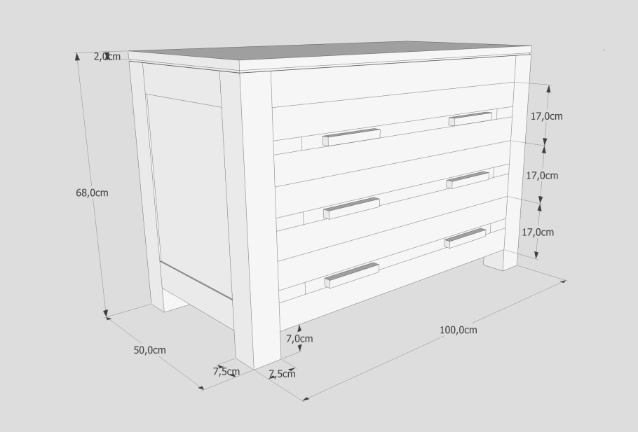 Комод Дакота габариты