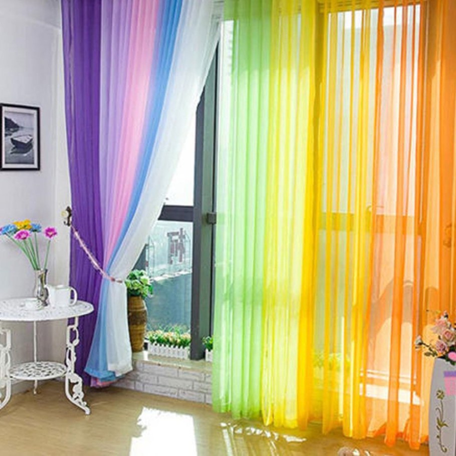 Тюль вуаль Радуга