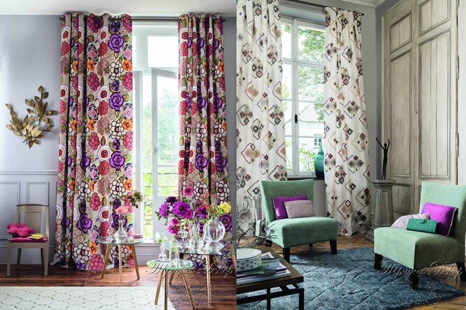 Яркие шторы