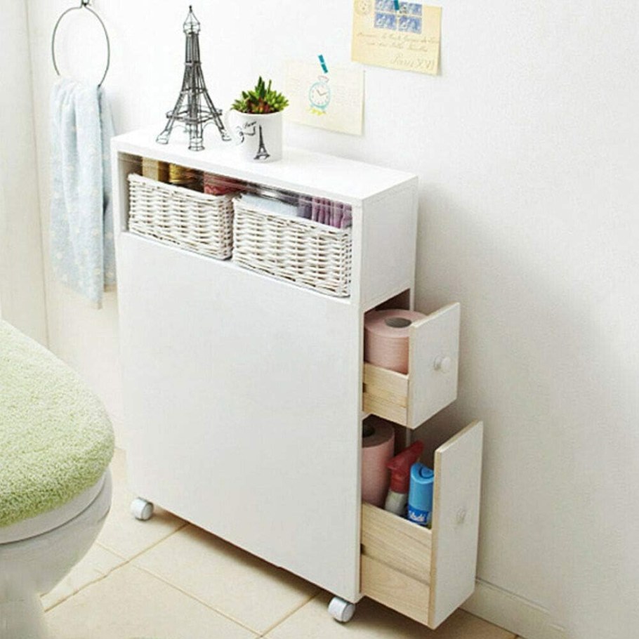 Узкий комод в ванную