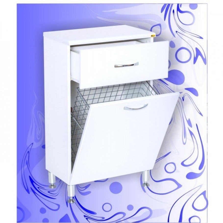 Тумба Misty Люси 50 с бельевой корзиной