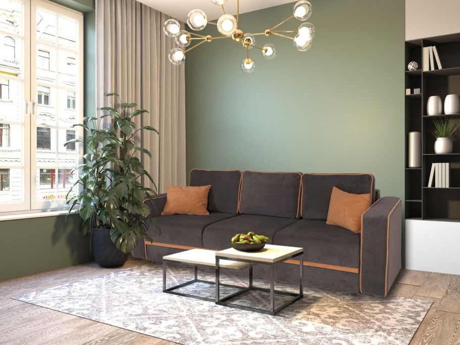 Диван "кредо" (ультра графит/ ультра