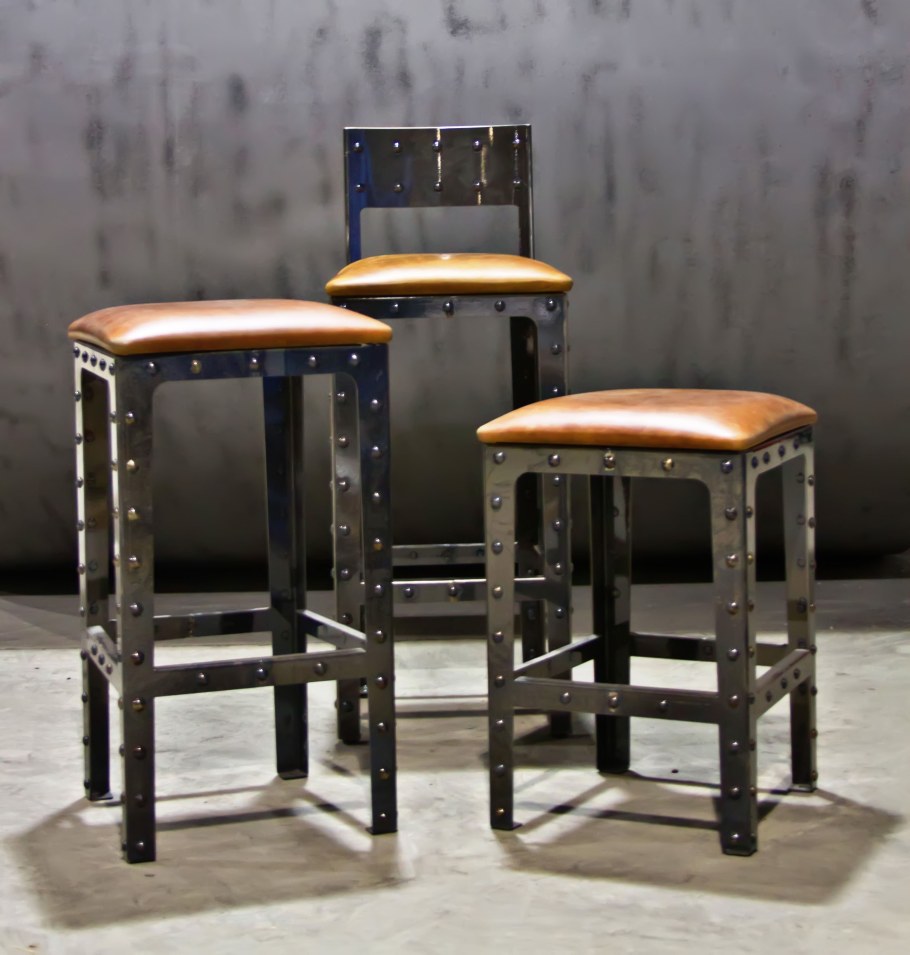 Табурет винтажный лофт Индустриаль