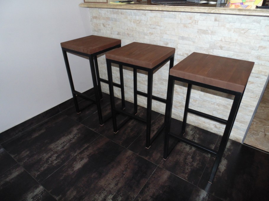 Барный стул своими руками из металла фото