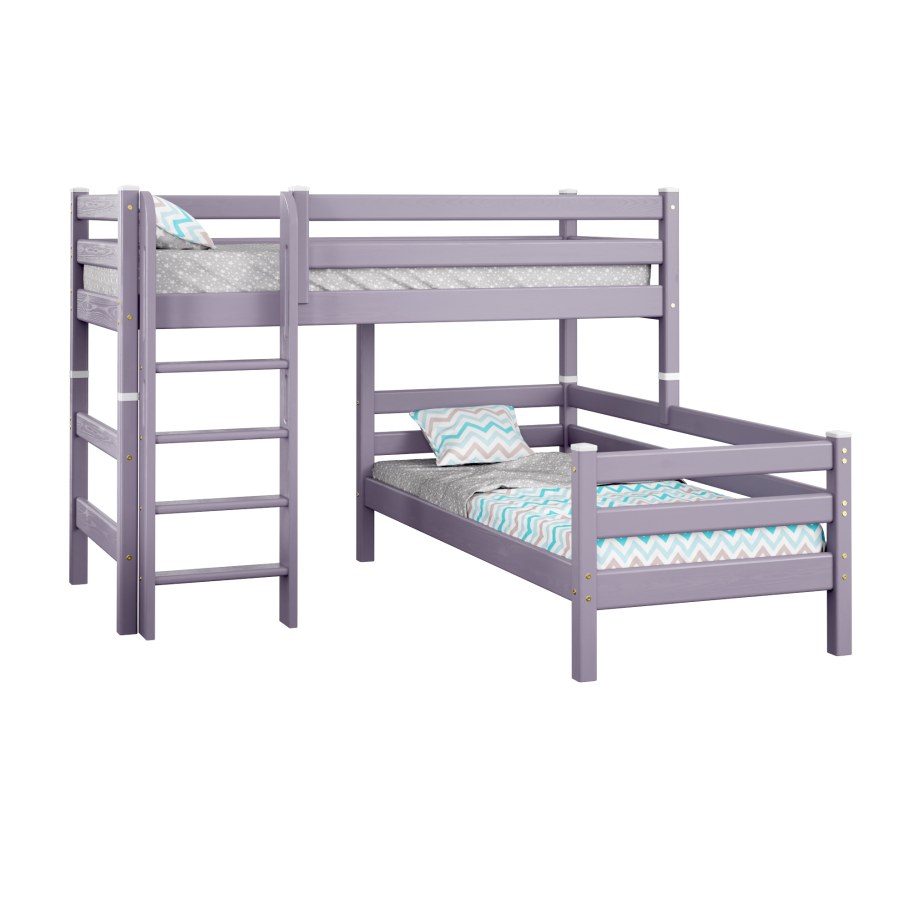 Кровать двухъярусная угловая Вуди