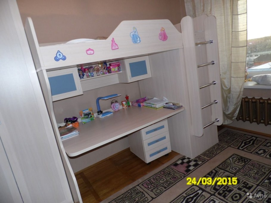 Кровать Герда детская лазурит