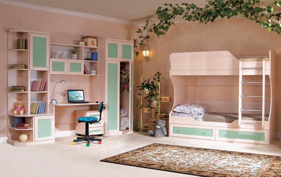 Двухъярусная кровать лазурит Герда