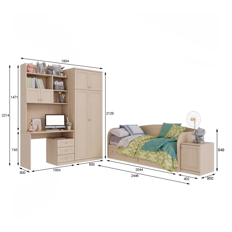 Лазурит детская мебель Герда