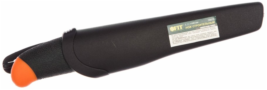 Строительный нож Fit it в ножнах 100мм 10615
