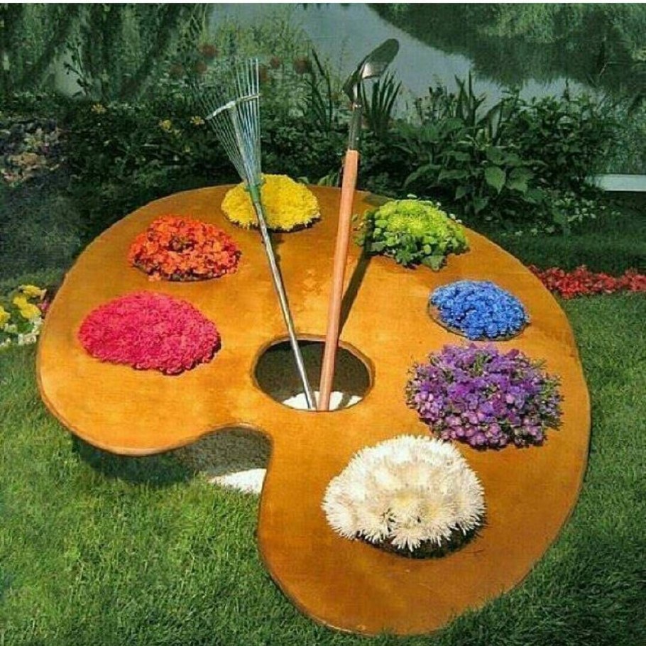 Украшение клумб