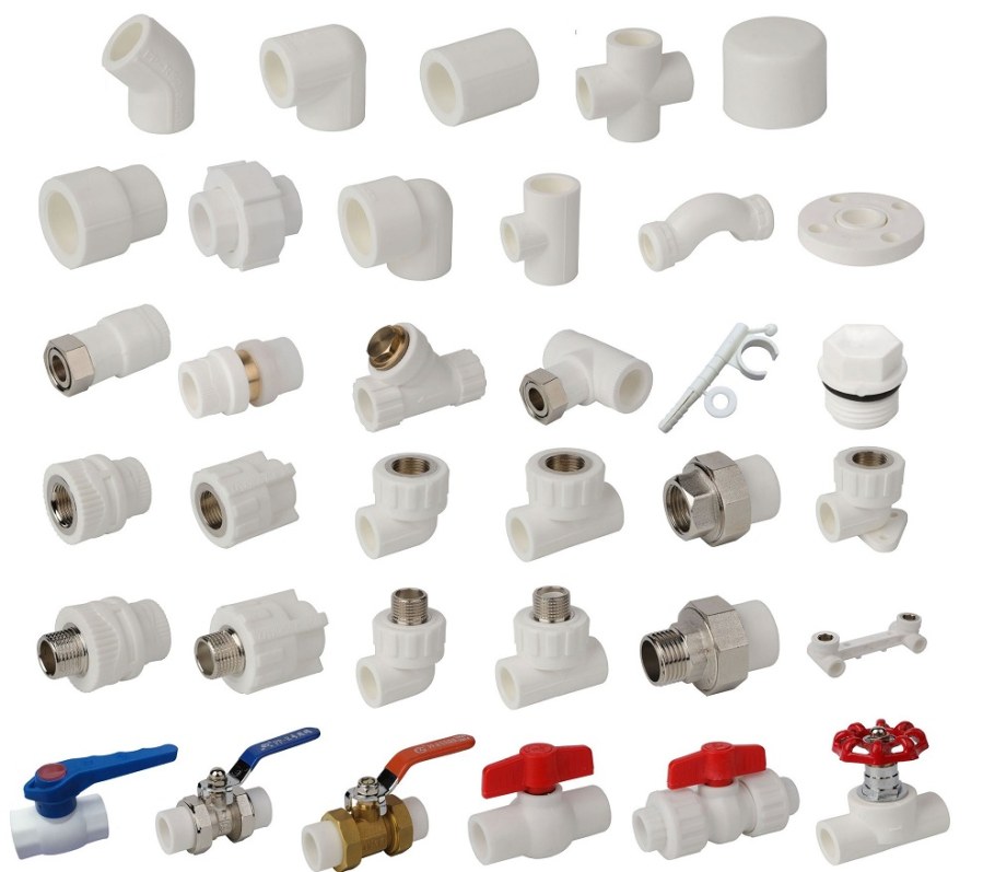 Фасонные части для полипропиленовых труб водопровода 20 мм