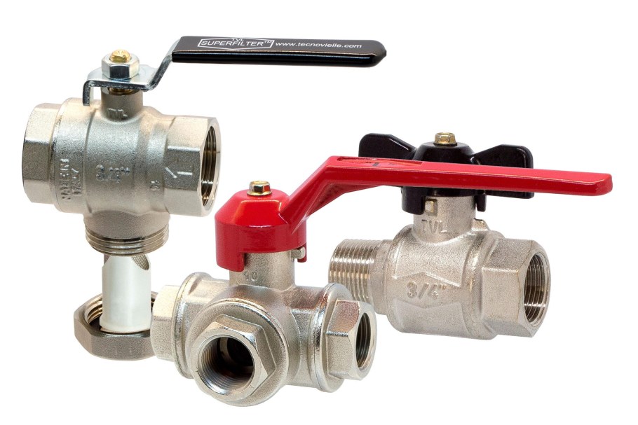 Краны тройничек шаровые разные для водоснабжения