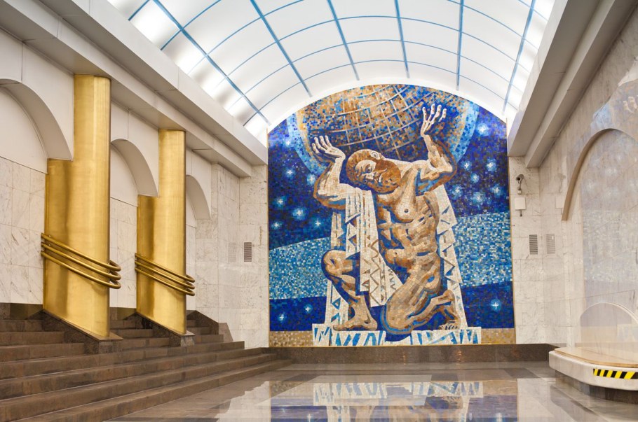 Мозаика на станции метро Адмиралтейская