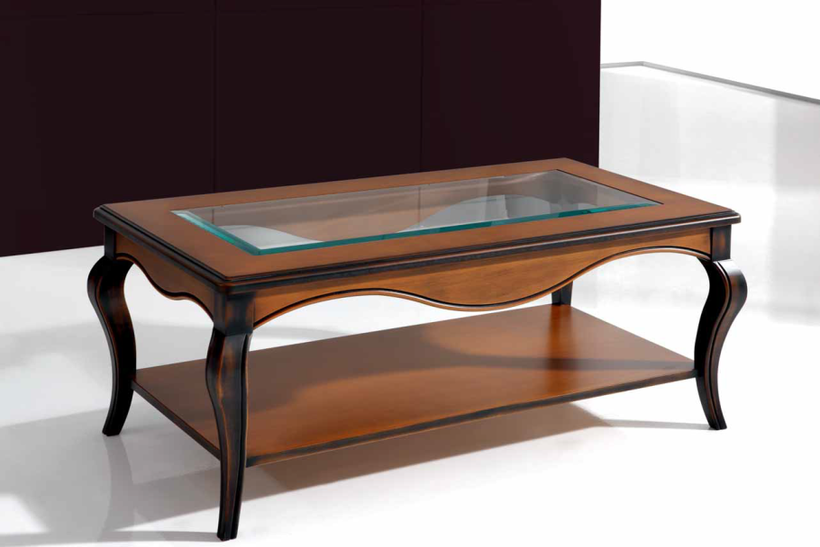 Деревянный журнальный стол Mesa de Centro