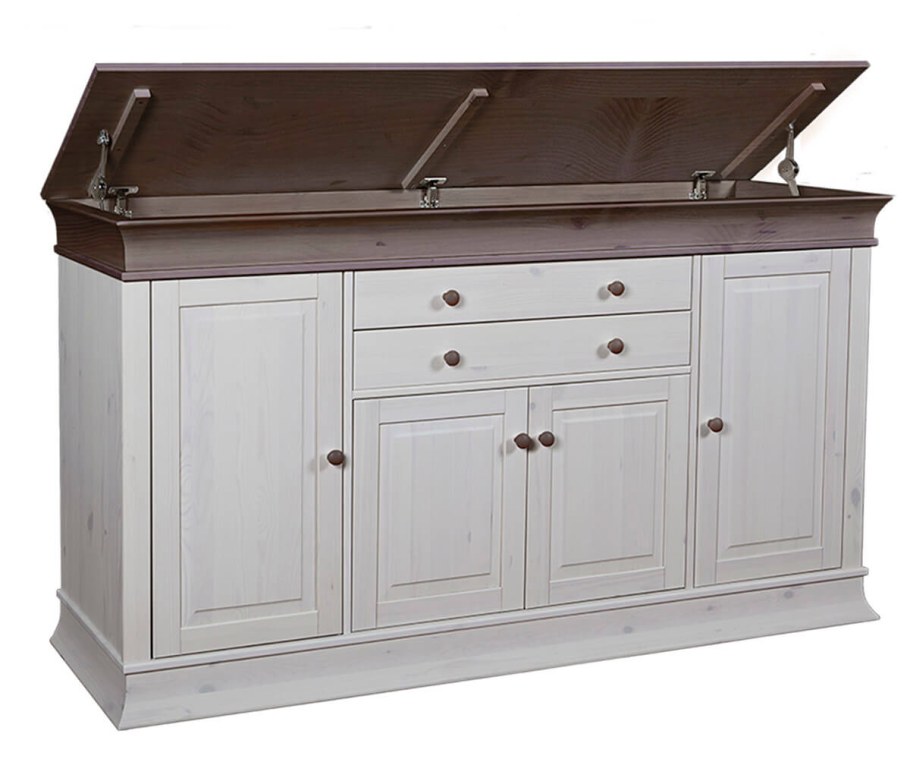 Комод Бостон 4+2 с откидной крышкой (антик)