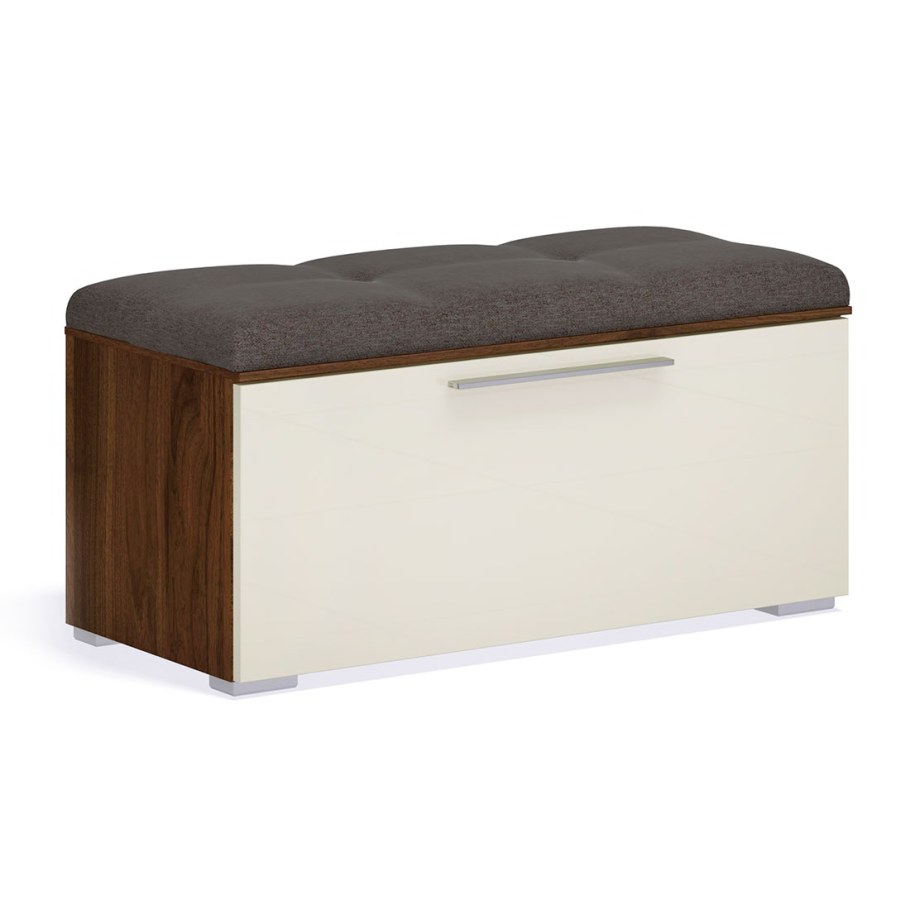 Тумба в прихожую т02 с откидной крышкой, Арктика