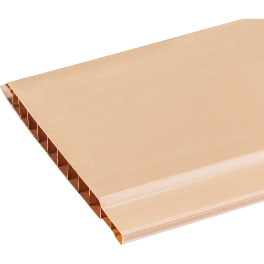 Панель ПВХ вагонка 2700х100х10 мм дуб 0.27 м²