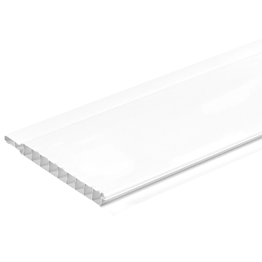 Вагонка ПВХ белая 10 мм 3000x100 мм 0.3 м