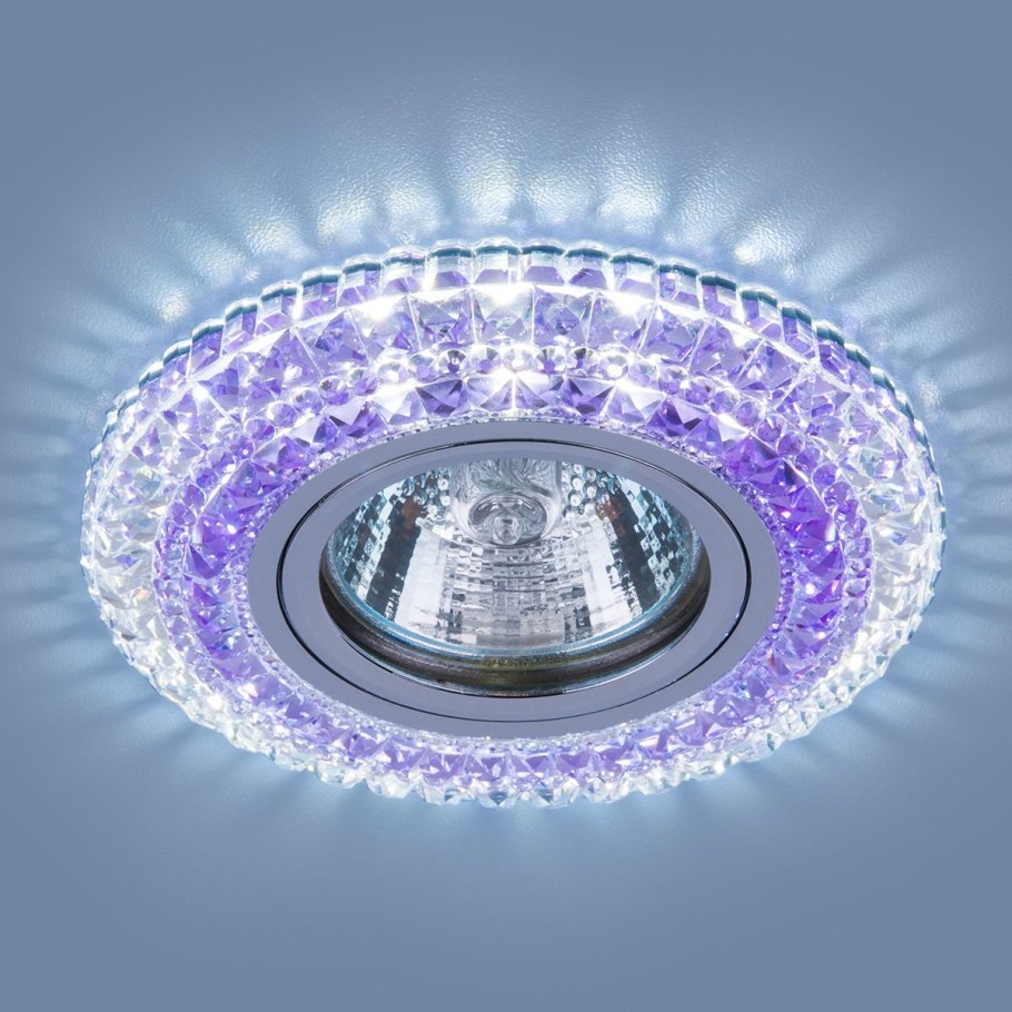 Светильник точечный 2193 mr16 CL/pk прозрачный/розовый