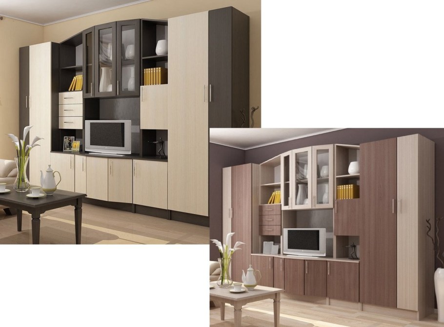 Стенка Макарена Комби интерьер центр