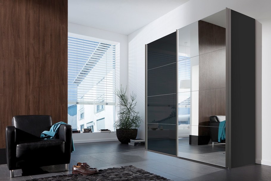 Шкаф с тонированным стеклом