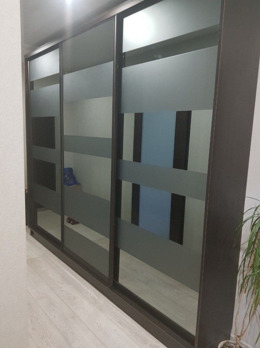 Зеркало графит для шкафа купе