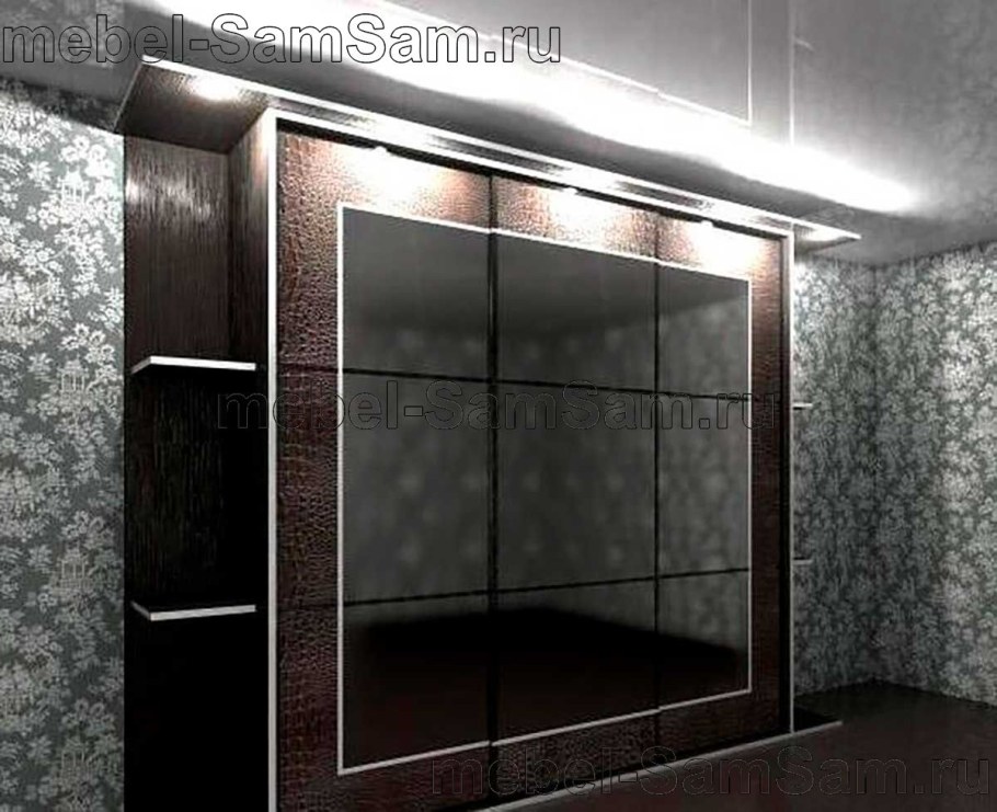 Шкафы купе с кожей