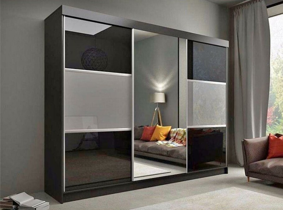 Шкаф купе черно белый